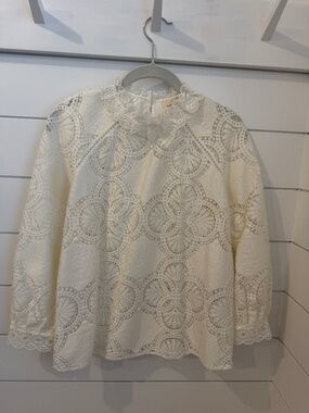 Sezane Bianca Blouse Ecru - Size 4